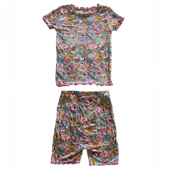Vaenait Baby Toddler Girl Pajama Set Floral Shorts and Short Sleeve Top Sz 2T - Picture 5 of 14
